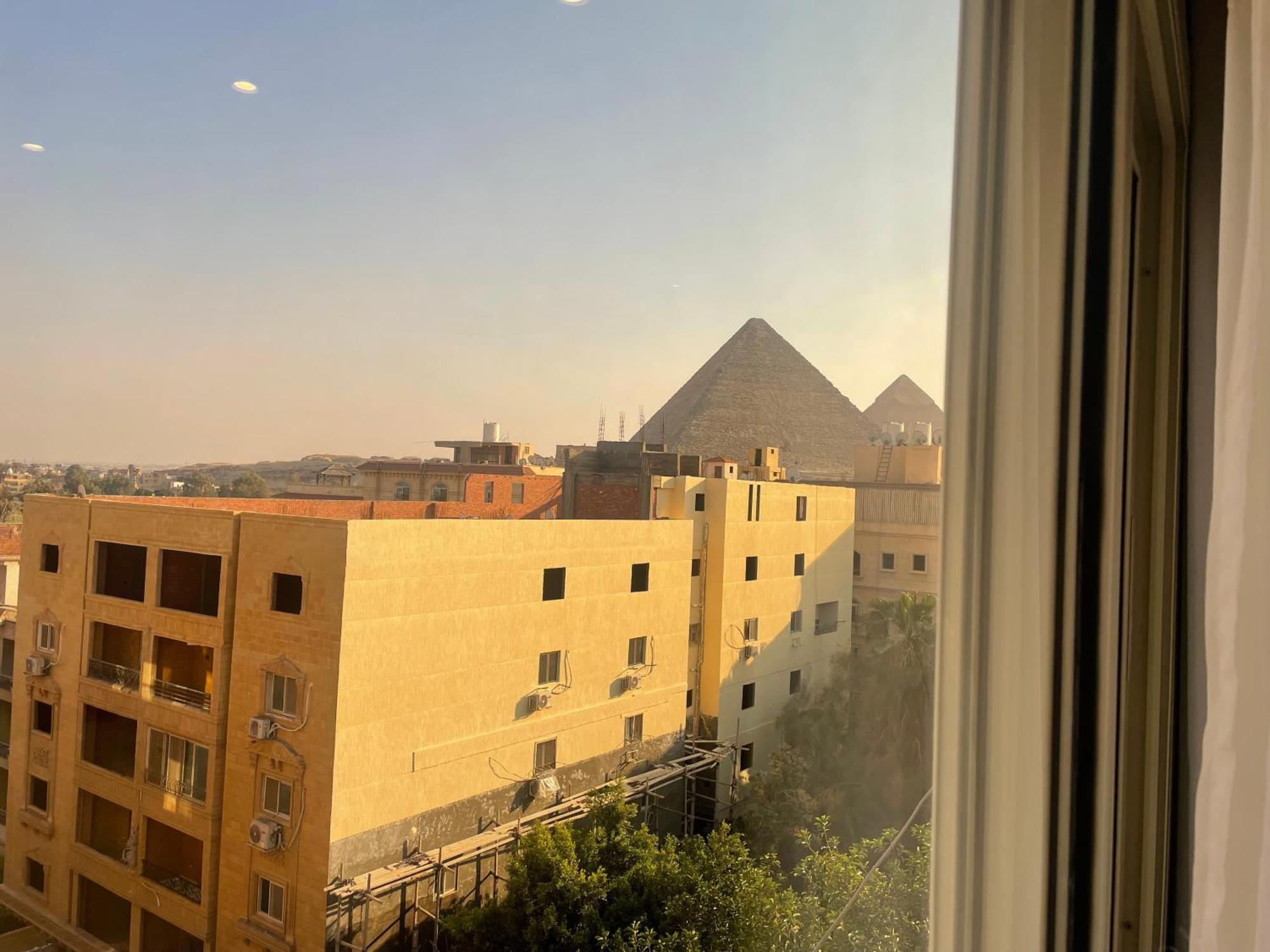 Diyar Pyramids Inn Kafret el-Gabal Kültér fotó