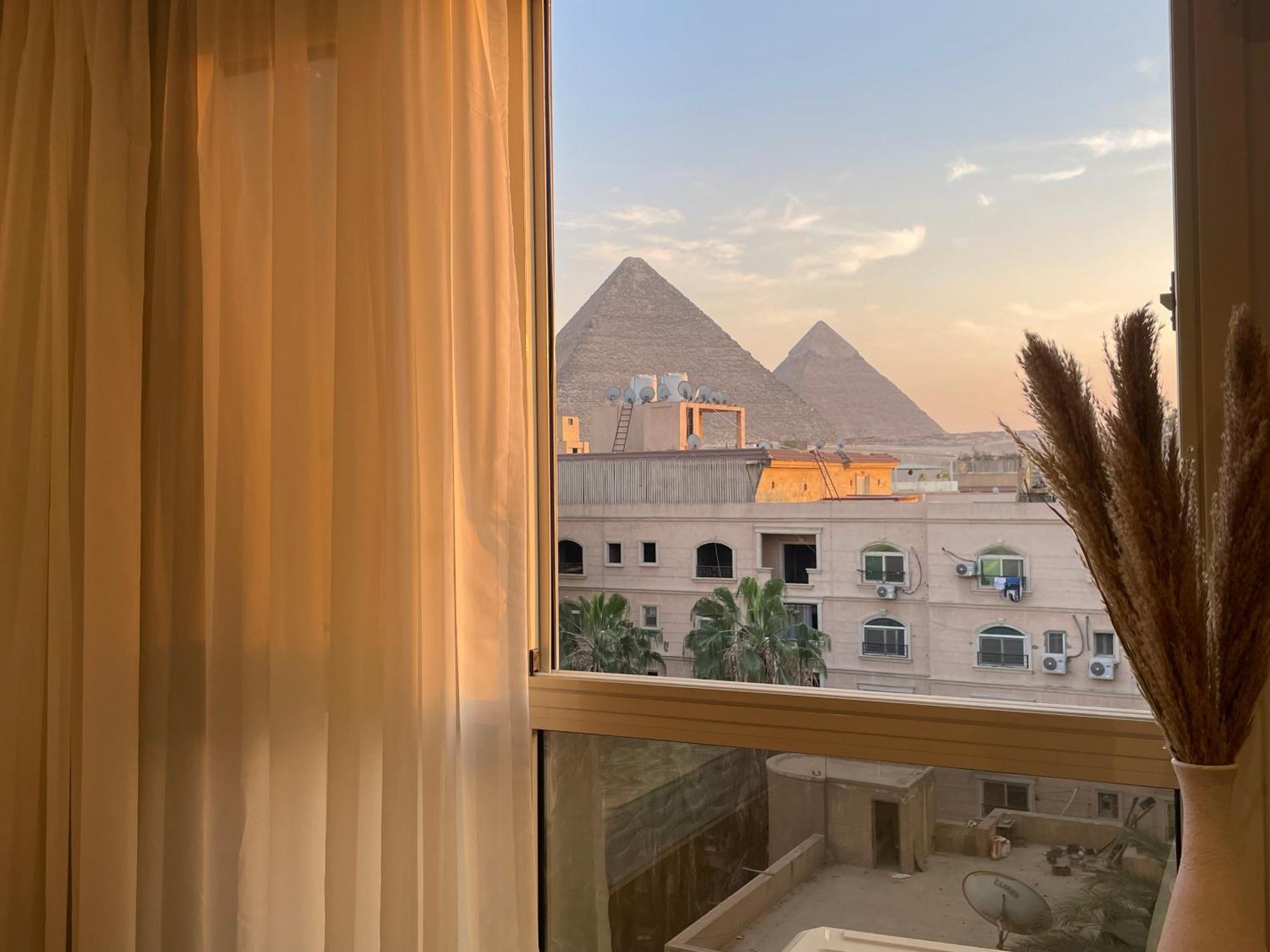 Diyar Pyramids Inn Kafret el-Gabal Kültér fotó